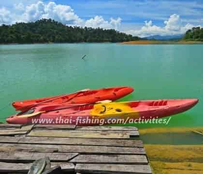 Kayak trips on Cheow lan Lake