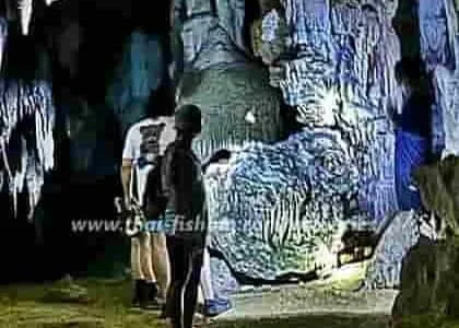Explore limestone caves at Khao Sok Lake