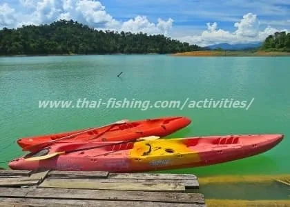 Kayaking across Cheow Lan Lake at your own pace