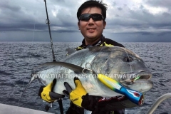 Giant Trevally Fishing Similan Islands Thailand