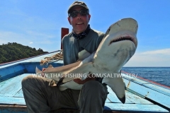 Popper Fishing Thailand - Black Tip Reef Shark Khao Lak
