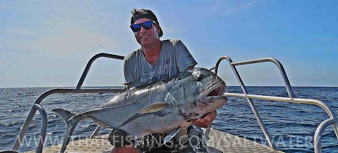 Giant Trevally Popper Fishing Similan Islands - Speedboat 1 - Thai Fishing