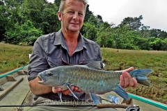 Blue Mahseer Fly Fishing Thailand - Jungle Lake Fly Fishing