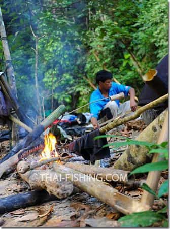 Jungle fly fishing camp