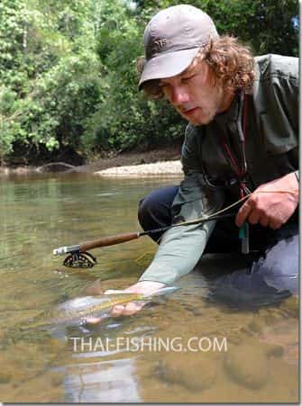 Tørfluefiskeri Thai Mahseer