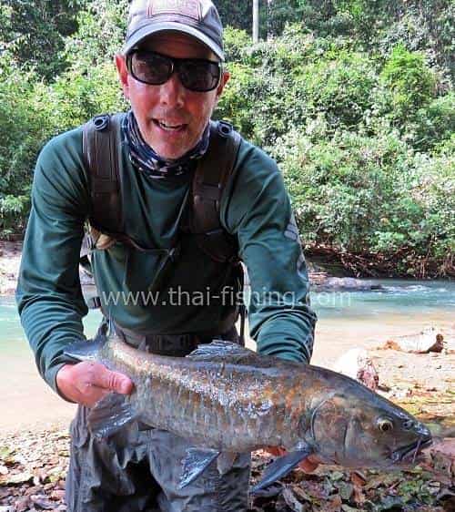 Blue Mahseer Fly Fishing Jungle River Thailand - Fishing Report 9