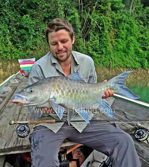 Thai Mahseer Fly Fishing in the Lake - Fishing Report 9